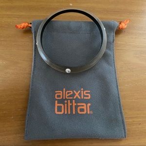 Alexis Bittar “Taupe” Crystal Studded Bangle